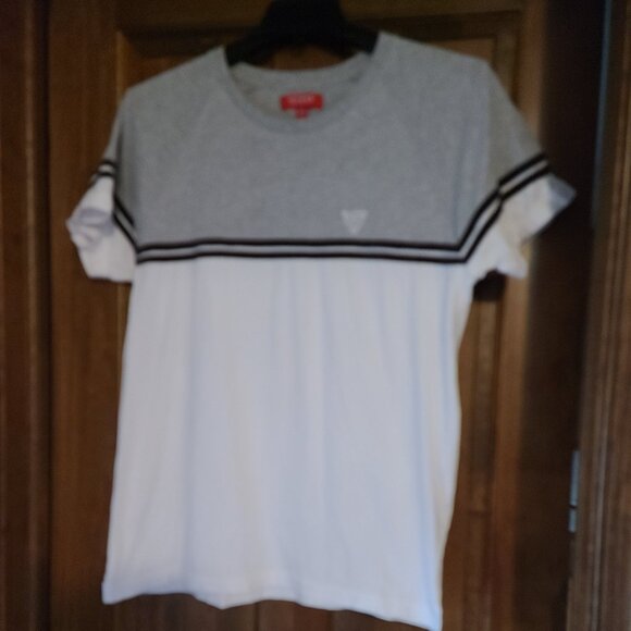 Guess Other - GUESS MENS SHORT RAGLAN SLEEVE COMFY CREW NECK PULLOVER  WITH LOGO SIZE XL